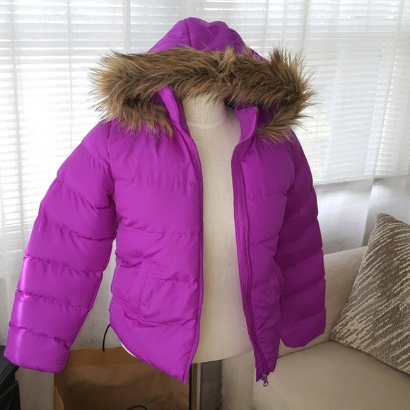 girls purple winter coat